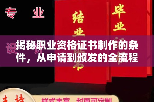 通川揭秘职业资格证书制作的条件，从申请到颁发的全流程解析