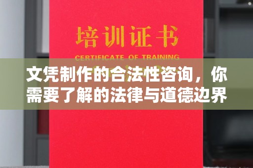 通川文凭制作的合法性咨询，你需要了解的法律与道德边界