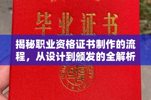 通川揭秘职业资格证书制作的流程，从设计到颁发的全解析