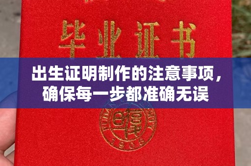 通川出生证明制作的注意事项，确保每一步都准确无误