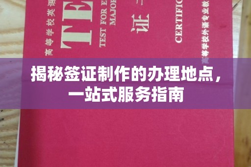通川揭秘签证制作的办理地点，一站式服务指南