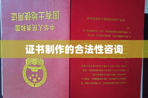 通川证书制作的合法性咨询